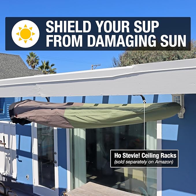 Ho Stevie! Canvas SUP Bag Cover - Prevent Sun Damage - Durable 100% Natural Cotton Canvas Protective Bag for Stand Up Paddle Boards