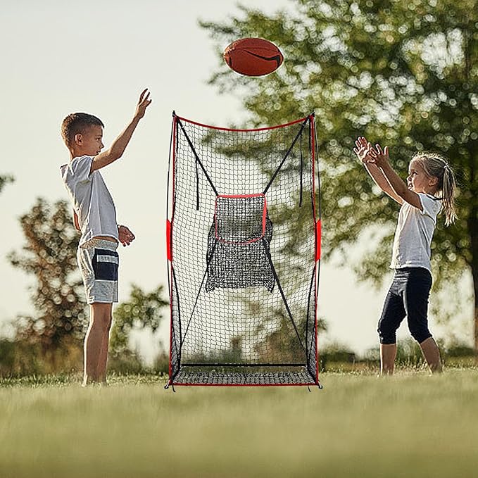 Football Net Portable Football Throwing Net Football Kicking Cages for Throwing