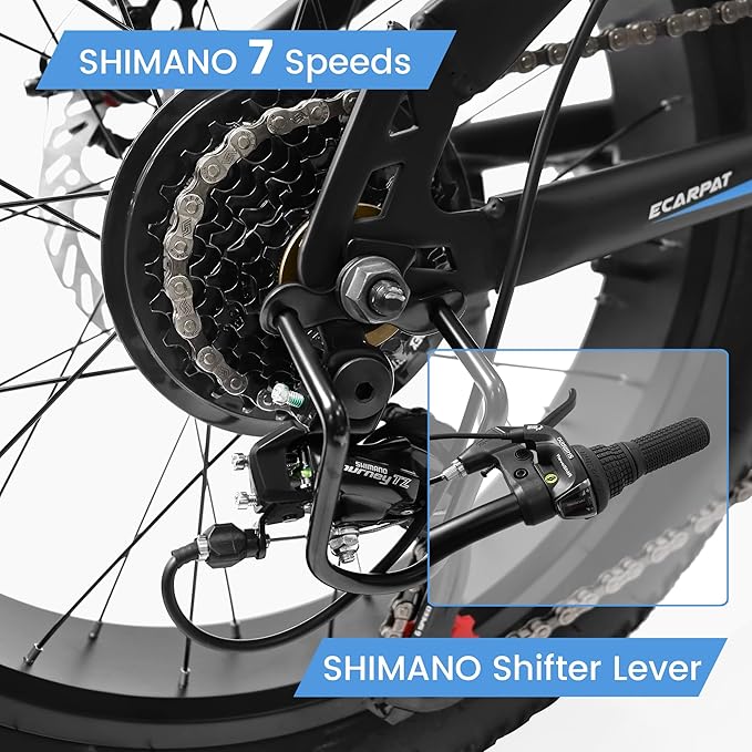 20 24 26 Inch Mountain Bike, 20 inch 7 Speeds Steel Kids Fat Tire Mountain Bike, 24 26 inch Aluminum Frame Boys Bike, Front Suspension Dual Disc Brake Teens Sport Bikes for Kids Boys Girls