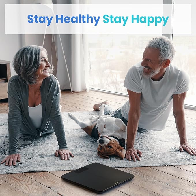 Etekcity Scale for Body Weight, Digital Bathroom Scales for People, Most Accurate to 0.05lb, Bright LED Display & Large Clear Numbers, Upgraded Quality for the Elderly Safe Home Use, 400 lbs