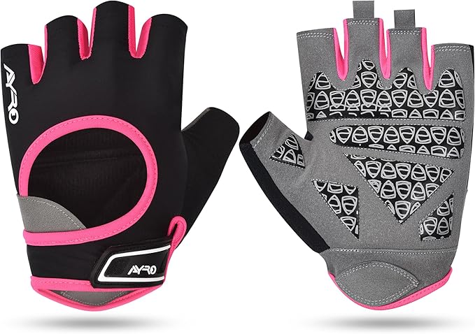 AYRO Breathable Weight Lifting Gym Workout Gloves with Extra Grip for Men & Women, Exercise Gloves with Full Palm Protection, Removal with Durable Closure, for Weightlifting