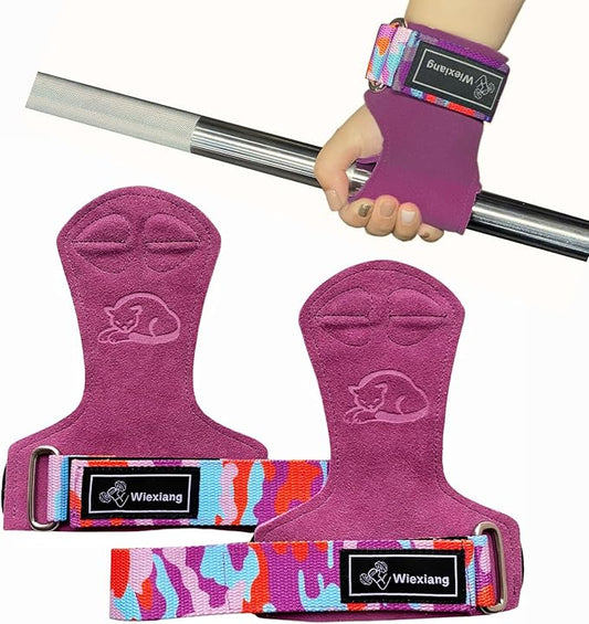 Adjustable Neoprene Padded Wrist straps for Weightlifting,Weight Lifting Straps Gym weight lifting wrist wraps，Gym Accessories for women for Men/Women(Pair)