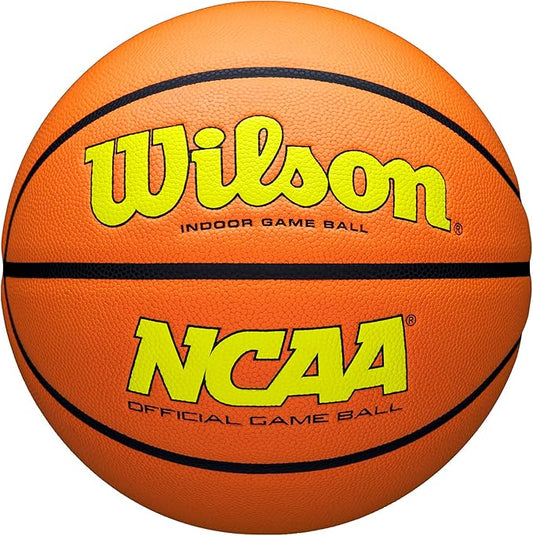 WILSON NCAA Evo NXT Official Indoor Game Basketballs - Sizes 6 and 7