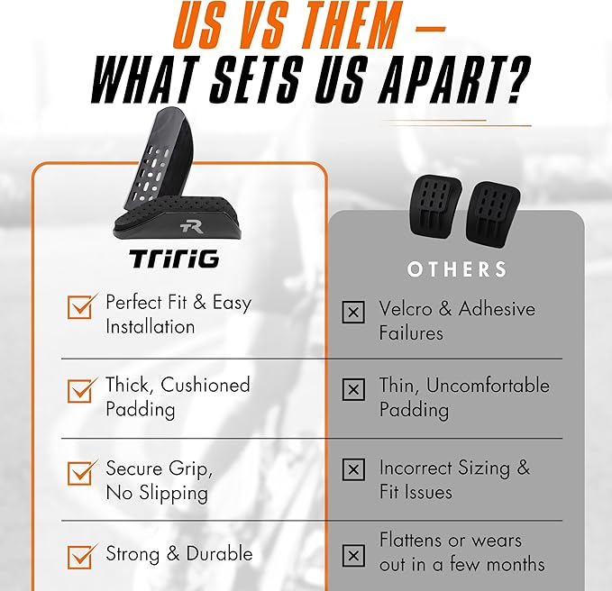 TRIRIG Signature Open Back Arm Cups Ultra-Light TT Aerobar Pads & Specialized Cycling Arm Rests fits most Aero bars for Road Bike - Tri Bar Pads Triathlon Gear & Triathlon Bike Accessories