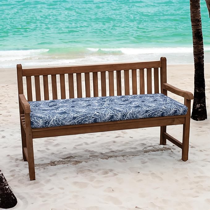 Tommy Bahama Bench Cushion, 44" X 19" X 2.5", Pacific Zaffre