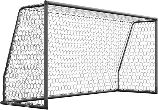 NAIZEA Soccer Goal - 12x6FT/16x7FT/10x6FT/8x6FT/6x4FT Soccer Goals for Backyard - Metal Soccer Goals for Youth Adult - Multiple Sizes Colors - Perfect for Games Indoor Outdoor Practice