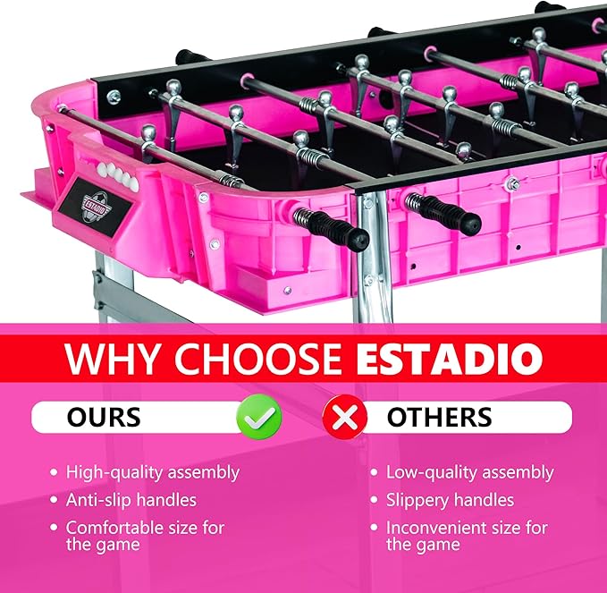 Outdoor Foosball Table Adult Size - Game Tables for Adults with Balls & Players - Soccer Table Game for Indoor Use - Weatherproof Perfect for Tournaments