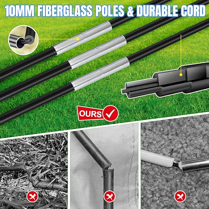 Kids Soccer Goals for Backyard Set, Portable Toddler Soccer Goal 2 of 4x3 ft, 6x4 ft, 7x5 ft, Soccer Training Equipment, Pop Up Soccer Net Kit with Size 4 Soccer Ball, Youth Games, Outdoor Sports Play