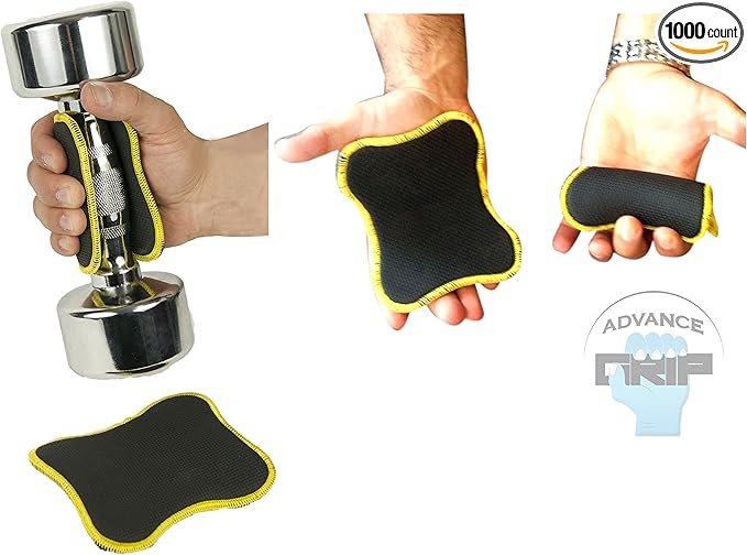 Advance Grip - Multi Purpose Fitness Lifting Double Sided Neoprene Grips Gloves 1 Pair Weight Lifting Training Glove Workout Gym Palm Exercise Gloves Men & Women Grip Pad