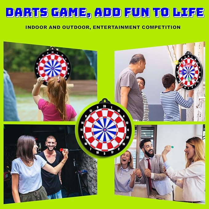 Magnetic Dart Board for Kids Indoor Outdoor Kids Games and Party Games, Christmas Birthday Gifts Toys for Boys Age 3-12
