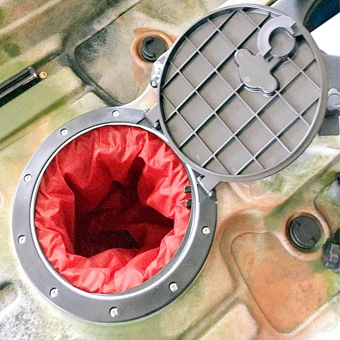 Hatch Cover Deck Plate ABS Easy Install Accessories Hatch Cover with Red Waterproof Bag and Fasteners for Kayak Boat Fishing Rigging
