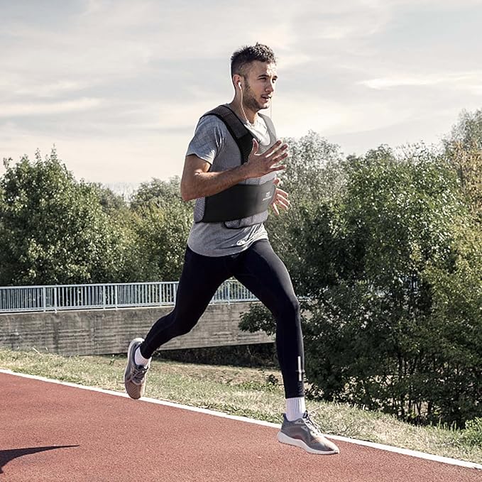 Adjustable Weighted Vest Women Men with Reflective Design 10lbs,20lbs Workout Vest for Strength Training, Walking, Jogging, Weightlifting, Running Men Women