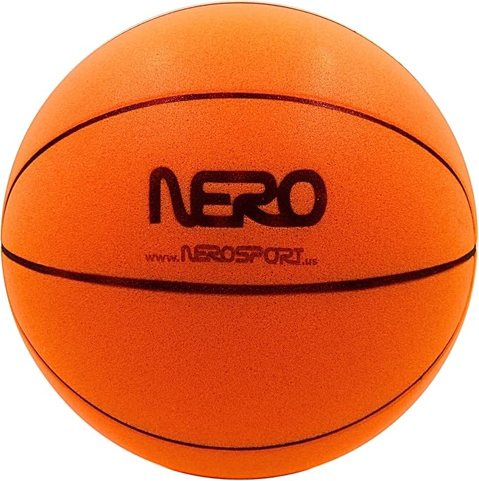 Ninja Silent Basketball- Soft Foam Indoor Hoop Play | Soundless Ball for Quiet Dribbling and Indoor Training