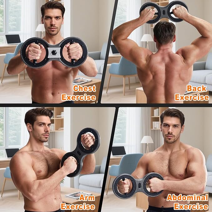 HOTSWEAT Burn Machine, Adjustable Rotator Machine, Arm Workout Equipment wirh 360 Degree Rotation, Arm Exerciser Forearm Strength Trainer for Home Gym