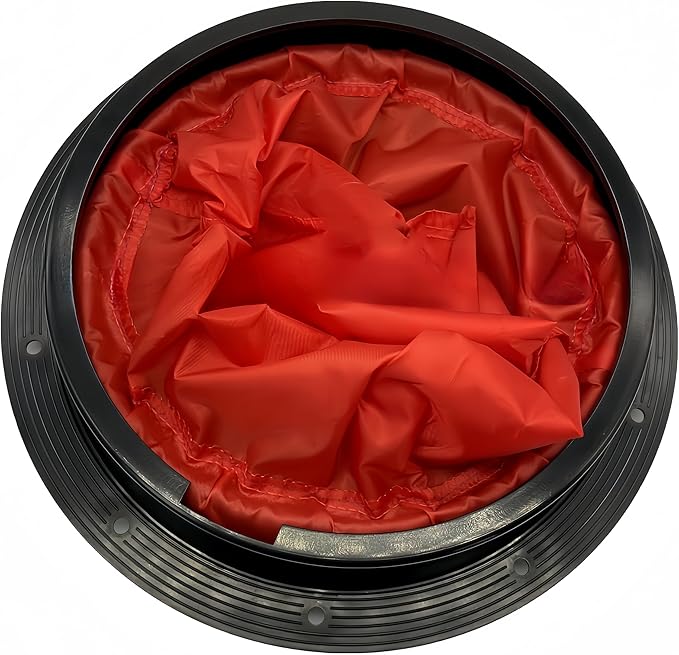 6/8/9 Inch Round Hatch Cover Deck Plate ABS Accessories Hatch Cover with Red Waterproof Bag for Kayak Boat Fishing Rigging