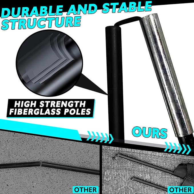 2 of 5×3 6x4 9x5 FT Portable Kids Soccer Goals Set, Foldable Soccer Practice Nets for Backyard with Carrying Bag for Toddler Youth Pop Up Soccer Training Equipment Indoor Outdoor Sports Game Gift