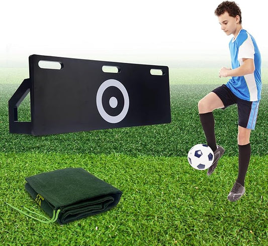 Soccer Rebounder Board,3-Angle Adjustable | Portable Foldable,Football Training Wall with Non-Slip Base for Passing & Shooting Practice | Soccer Rebounder,Adults/Kids Outdoor Training Equipment