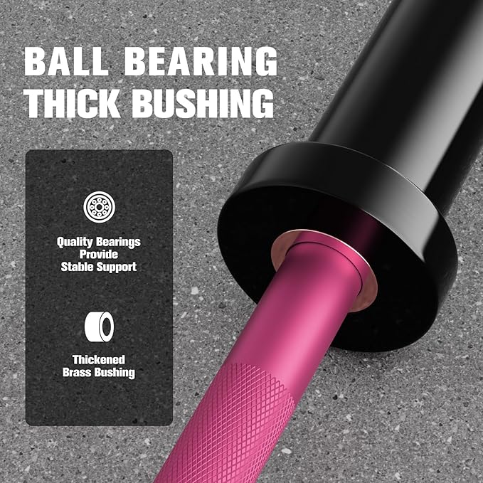 RitFit Barbell Weight Set - 4/6FT Olympic Barbell with Weight Plates (55-275LB Total) - Weightlifting Equipment for Squats, Curls, Deadlifts, Presses, Hip Thrusts