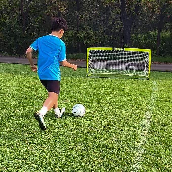 Soccer Goal – Foldable Frame Net for Kids + Youth – Indoor + Outdoor Soccer Goal with Carry Bag – Easy Setup – Multiple Sizes for Practice & Games