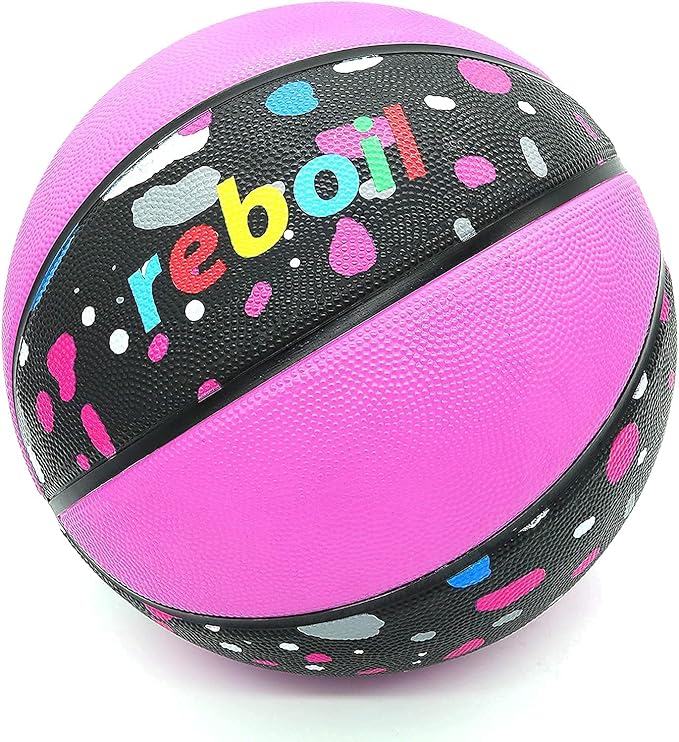 Premium Rubber/Leather Basketball - Kids & Youth, Size 3/4/5/6/7