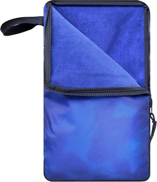 Wet Bag, Wet Dry Bag, Wet bag for swimsuit,Travel, Beach, Pool, Diapers, Dirty Yoga Gym Clothes, Waterproof Embedded Towel Wet Bag(Fleece)-Leakproof Wet Clothes Bag, Beach Travel Essentials