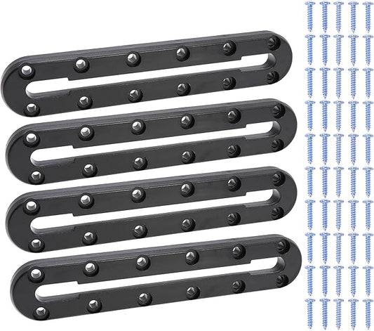 9.2 Inch Kayak Rail Kayak Mount Track Accessories for Fish Finder,Cup Holder, Anchor Cleats Kayak Gear Track for Fishing Rod Holder Kayak Gear Track to Mount Kayak Paddle Holder