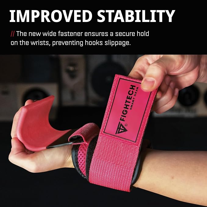 Premium Weight Lifting Hooks (Pair) - Heavy Duty Hand Grip and Wrist Straps Support - 9 mm Neoprene Padded for Deadlifts, Pull Ups, and Shrugs - Durable Workout Accessories for Men and Women