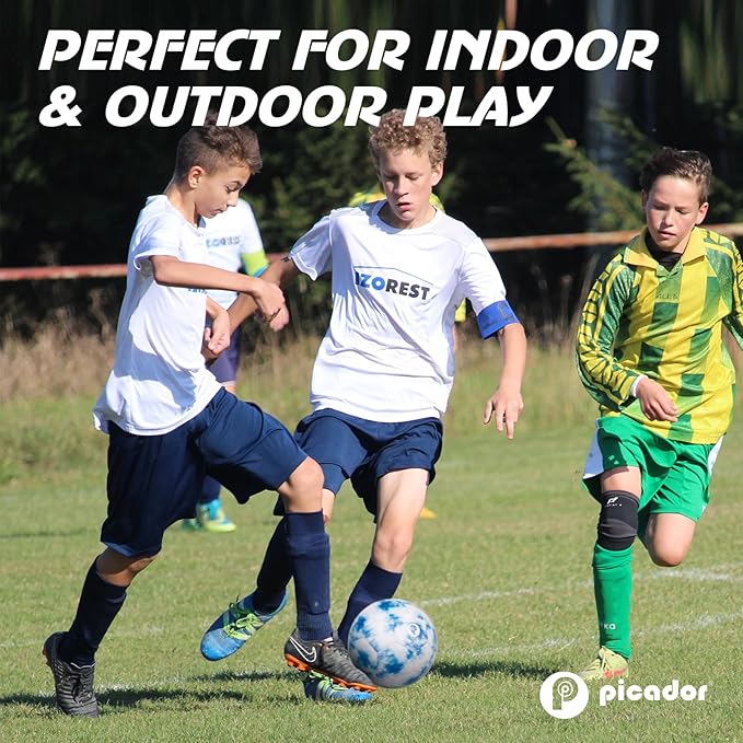 Size 4 Soccer Ball, Kids Soccer Balls for Girls Boys Youth Children Training Backyard School Indoor Outdoor Ball with Pump Gift
