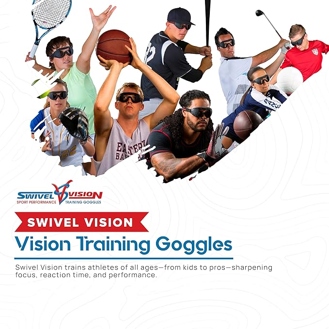 Sports Goggles Adjustable Strap Training Goggles - Lightweight, Comfortable Design for Baseball, Basketball, Football, Hockey, Lacrosse, Soccer