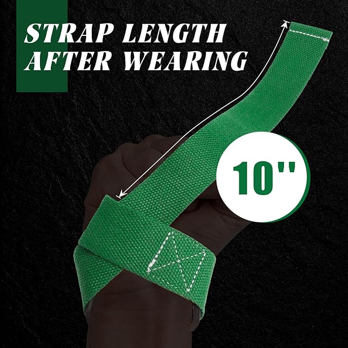 Lifting Straps, Lifting Wrist Straps for Weightlifting, Weightlifting Straps with Padded Neoprene, Gym Straps for Strength Training, Bodybuilding, Weight Lifting Straps for Men and Women