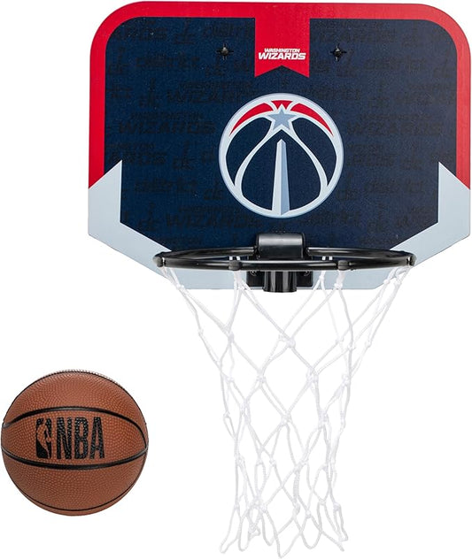 Franklin Sports NBA Team Over The Door Basketball Hoop - Kids Indoor Mini Basketball Hoop with Basketball - NBA Fan Shop Mini Hoop for Bedroom & Office