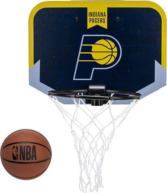 Franklin Sports NBA Team Over The Door Basketball Hoop - Kids Indoor Mini Basketball Hoop with Basketball - NBA Fan Shop Mini Hoop for Bedroom & Office