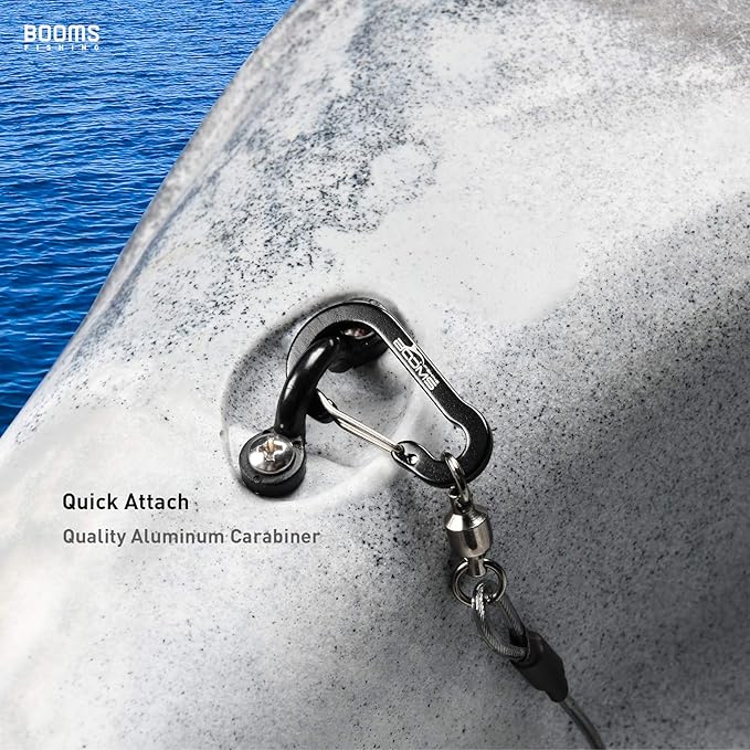 Booms Fishing T02 Fishing Pole Tether, Kayak Paddle Leash, Paddle Board Fishing Accessories, Heavy Duty Fishing Lanyard for Fishing Tools/Rods/Paddles