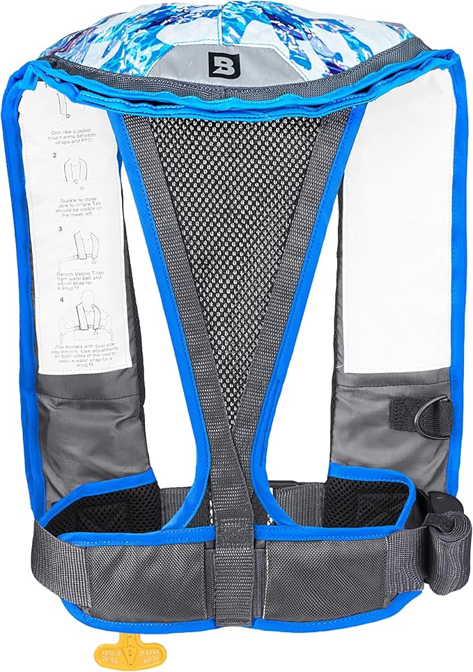 BLUESTORM Atmos 40 Automatic/Manual Inflatable PFD Life Jacket for Adults | US Coast Guard (USCG) Approved Life Vest