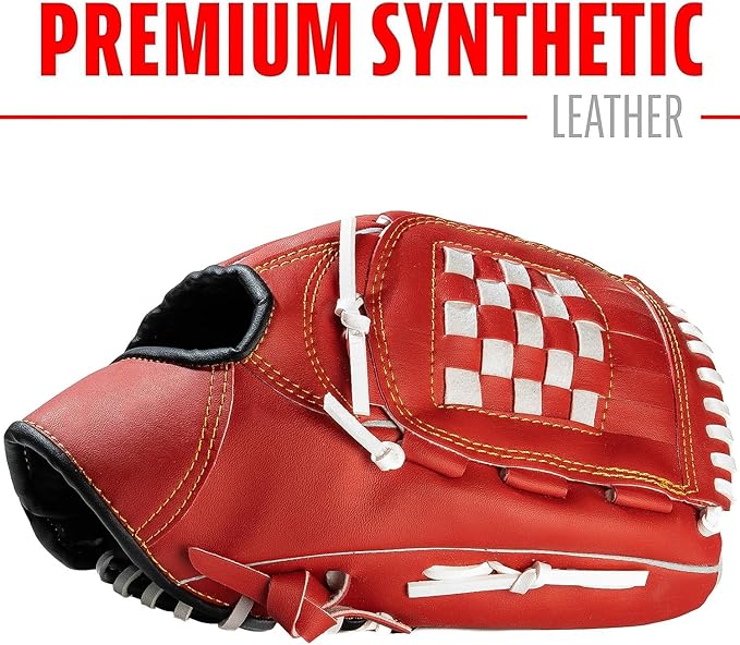 KRTOYUST® | Baseball Glove | Performance Composite Leather Baseball Mitts for Adult Youth | Baseball Softball Outfield Infield Mitts