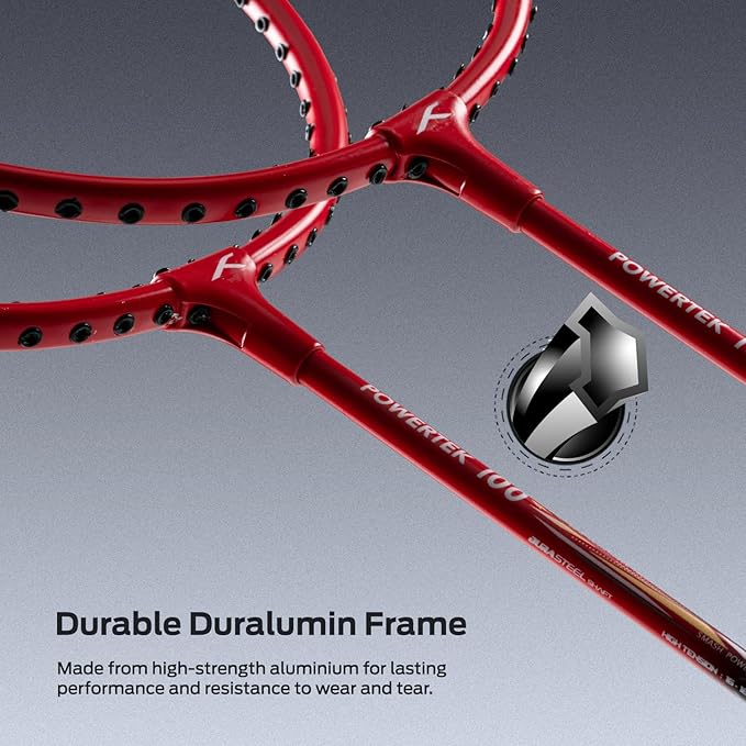 POWERTEK 100 (Set of 2) Badminton Racket with Full Cover