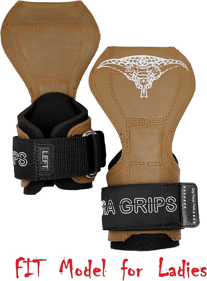 Cobra Grips PRO Weight Lifting Gloves Heavy Duty Straps Alternative Power Lifting Hooks for Deadlifts Adjustable Neoprene Padded Wrist Support Bodybuilding