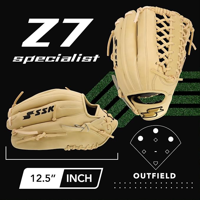 SSK Z7 Specialist Infield Baseball Glove – 11.25” - 11.5” - 11.75” - 12” – 12.25” – Right & Left Hand Throw