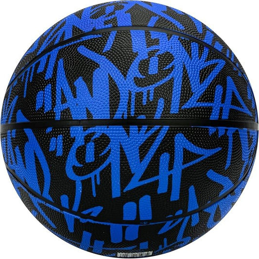 AND1 Fantom Graffiti Rubber Basketball - Streetball for Indoor and Outdoor Use, Deep Channel Construction and Durability