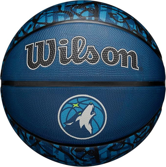 WILSON NBA Team Graffiti Basketballs - Size 7-29.5"
