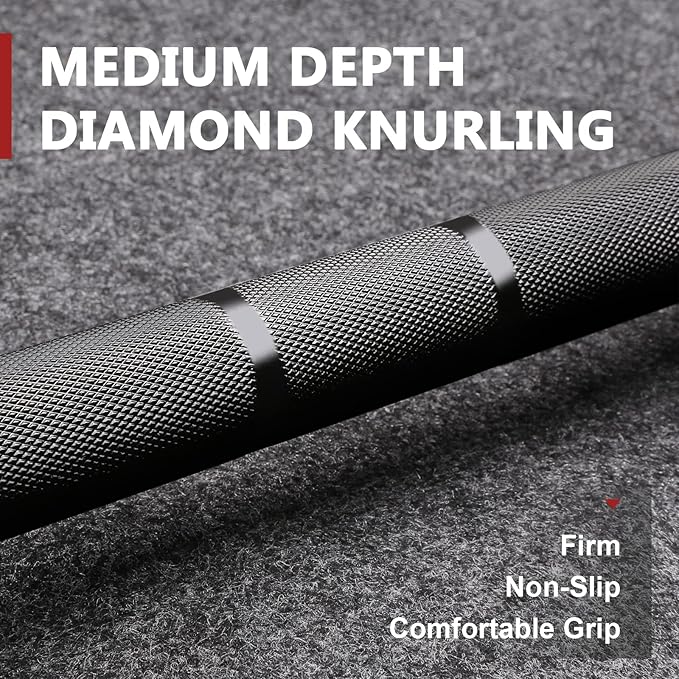 LIONSCOOL 7FT Olympic Barbell for Weightlifting, Power Lifting, 2 Inch Strength Training Bar for Squats, Deadlifts, Presses, Rows, Curls - 700lbs/1000lbs/1500lbs Capacity