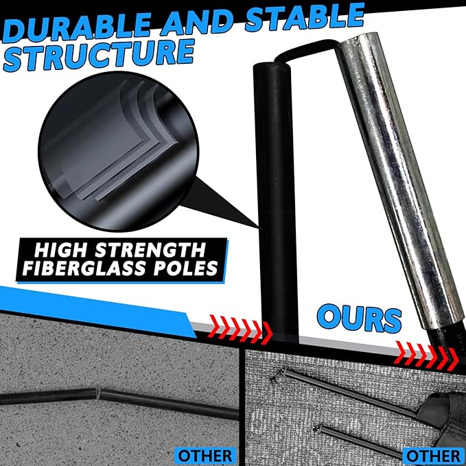 2 of 5×3 6x4 9x5 FT Portable Kids Soccer Goals Set, Foldable Soccer Practice Nets for Backyard with Carrying Bag for Toddler Youth Pop Up Soccer Training Equipment Indoor Outdoor Sports Game Gift