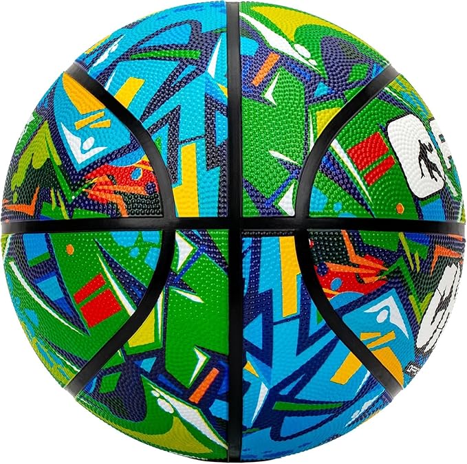 AND1 Chaos Rubber Basketball: Official Regulation Size 7 (29.5 inches) Rubber Basketball - Deep Channel Construction Streetball, Made for Indoor Outdoor