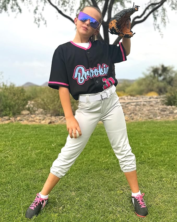 Stelle Baseball/Softball/Fastpitch Belt Girls Sports Elastic Adjustable Boys Uniform Belts Youth and Adult Sizes