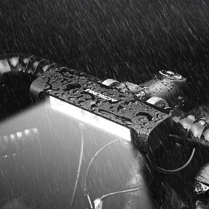 Bike Headlight and Tail Light Set - 3400 Lumens Super Bright USB-C Rechargeable Bicycle Lights, IP67 Waterproof 8000mAh Power Bank, 9+3 Modes, Tool-Free Mount for E-Bikes/Motorcycles