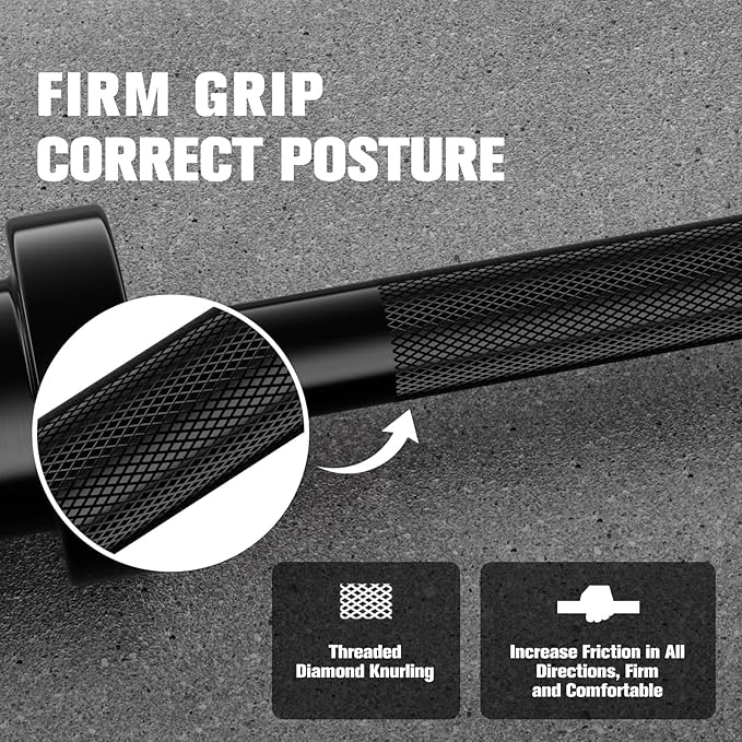 RitFit Barbell Weight Set - 4/6FT Olympic Barbell with Weight Plates (55-275LB Total) - Weightlifting Equipment for Squats, Curls, Deadlifts, Presses, Hip Thrusts