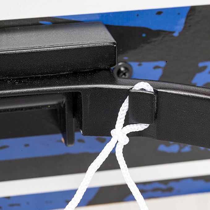 Franklin Sport NBA Grow-with-Me Kids Mini Basketball Hoop Set - Over The Door Indoor Hoop for Kids - Includes (1) Adjustable Height Basket, (1) Mini Youth Basketball + Air Pump - Ages 3+