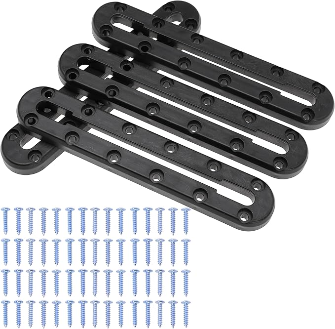 9.2 Inch Kayak Rail Kayak Mount Track Accessories for Fish Finder,Cup Holder, Anchor Cleats Kayak Gear Track for Fishing Rod Holder Kayak Gear Track to Mount Kayak Paddle Holder