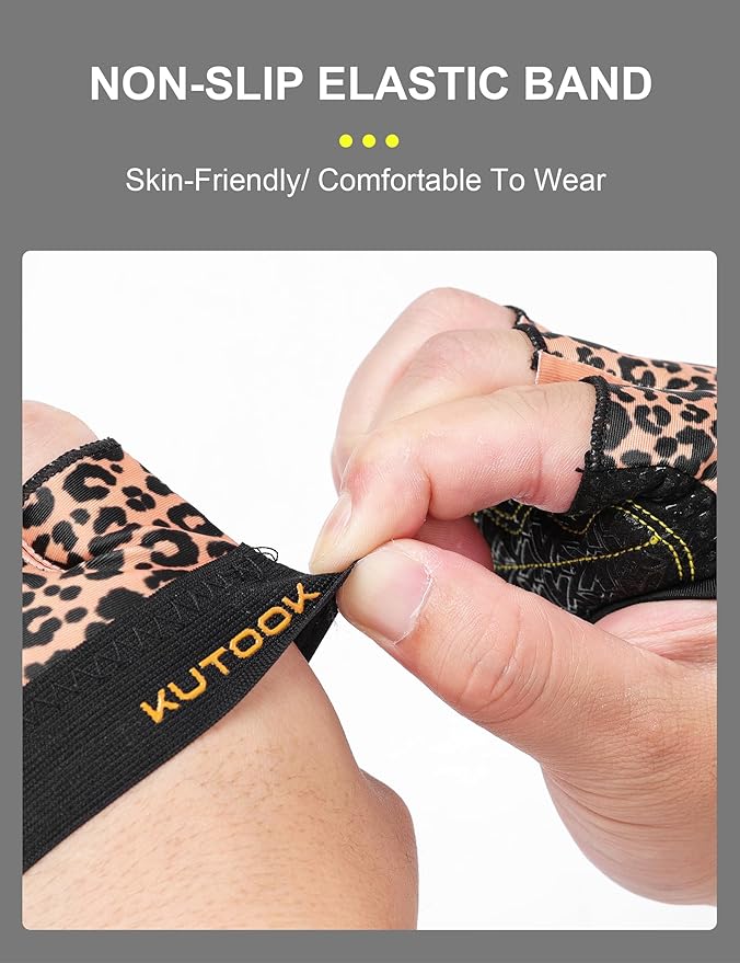 KUTOOK Weight Lifting Gloves for Women Gym Workout Gloves with Palm Protection & Extra Grip Breathable Exercise Gloves for Men Fitness