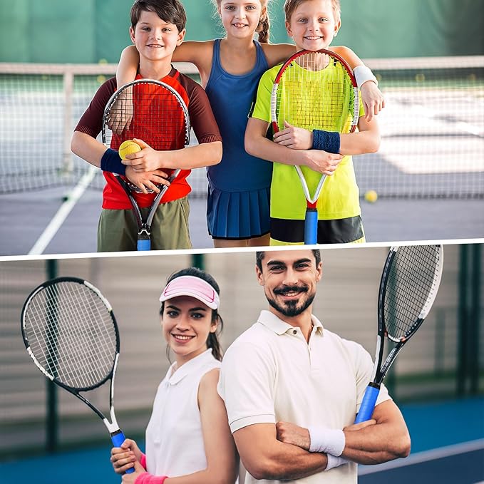 Jerify 24 Pieces Tennis Racket Grip Tape, Precut Badminton Racket Overgrips Tape with Velvety Comfort for Anti Slip and Absorbent Grip